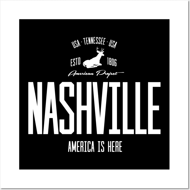 USA, America, Nashville, Tennessee Wall Art by NEFT PROJECT